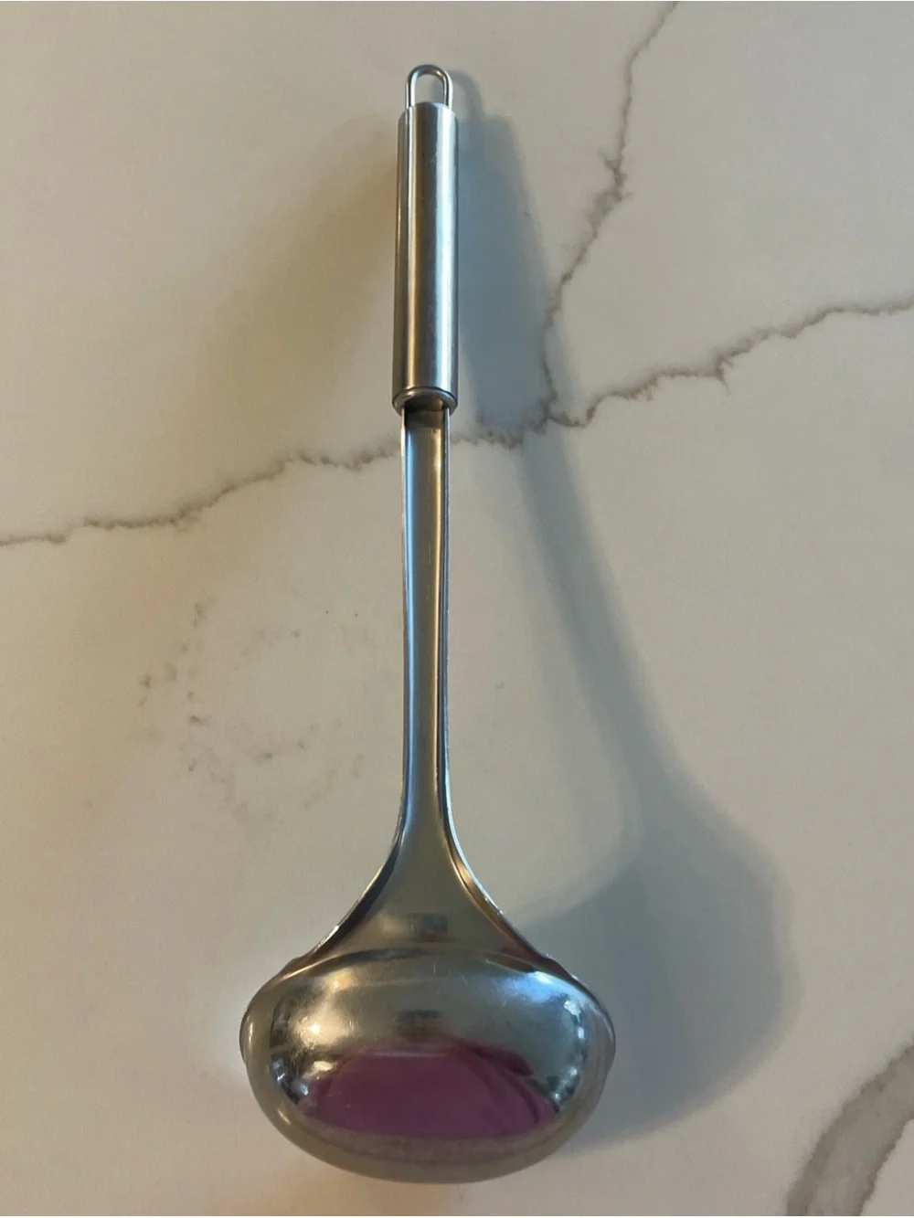 Stainless Steel Soup Ladle - Silver